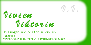 vivien viktorin business card